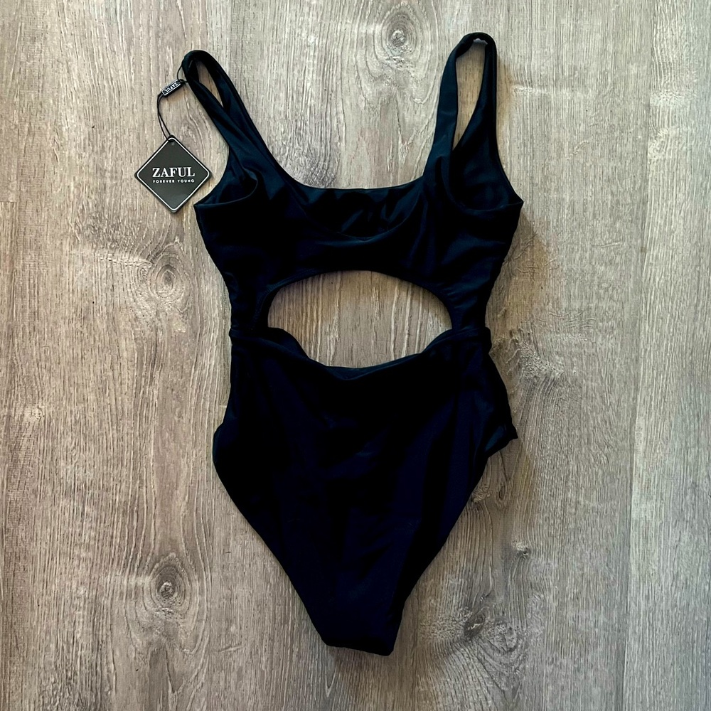 Black One piece Swimsuit